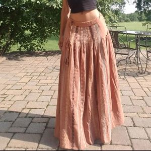 Earthbound boho chic maxi skirt
